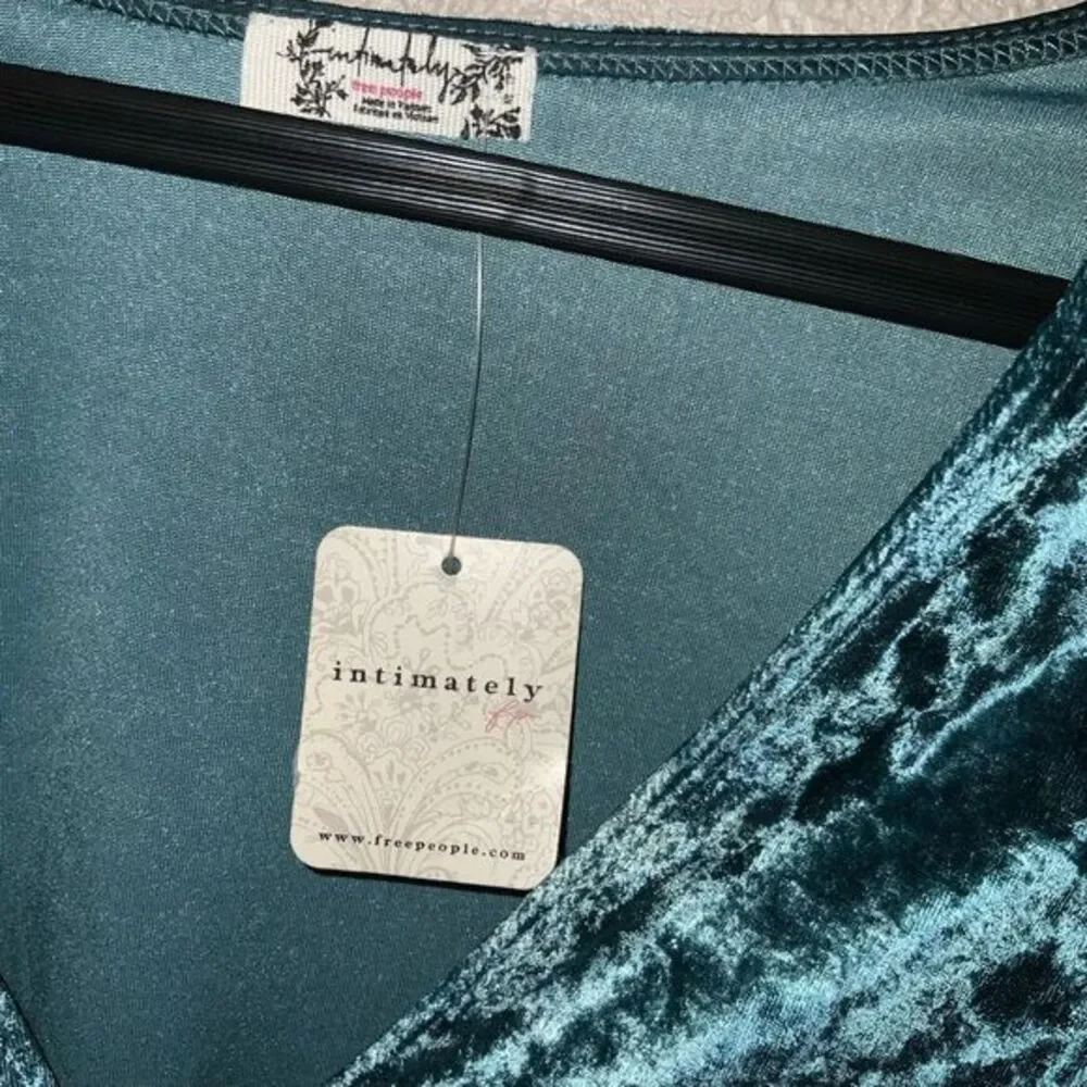 Free People Don’t You Wish Bodysuit Deep Teal size XS